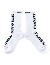 READYMADE WRONG TIME WHITE 3P CREW SOCKS,RE-UW-WH-00-00-11