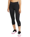 Nike Mid-rise Capri Leggings In Black/white