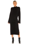 sndys tied up knit dress SNDYS Tied Up Knit Dress Blue