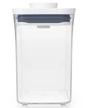 Oxo Pop Rectangular Short Food Storage Container In Clear