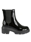 Stuart Weitzman Norah Patent Leather Chelsea Boots In Black