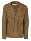 FERRAGAMO CAMEL VIRGIN WOOL CARDIGAN,11583305