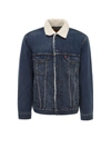 Levi's Relaxed Fit Sherpa Trucker Jacket In Blue