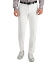INC INTERNATIONAL CONCEPTS INC MEN'S SLIM-FIT STRETCH WHITE SOLID SUIT PANTS, CREATED FOR MACY'S