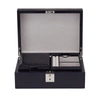 Smythson Jewellery Box With Travel Tray In Mara In Navy