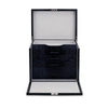 Smythson Deluxe Jewellery Box In Mara In Navy