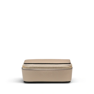 Smythson Rectangular Trinket Case In Panama In Sandstone