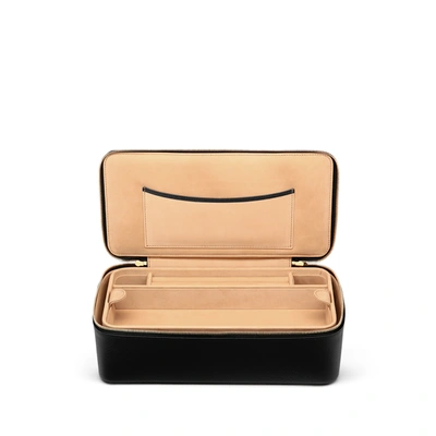 Smythson Jewellery Case In Panama In Black