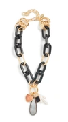 LIZZIE FORTUNATO FOREST LINKED NECKLACE