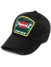 Dsquared2 Logo Patch Cap In Black