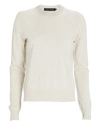 Proenza Schouler Lightweight Wool-blend Crewneck Sweater In Ivory