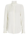 NILI LOTAN Aleia Ruffled Silk Button-Down Shirt,060060454090