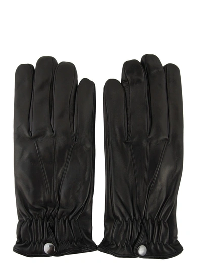 Sermoneta Gloves Black Leather Gloves