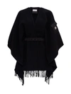 MONCLER WOOL CAPE WITH BELT