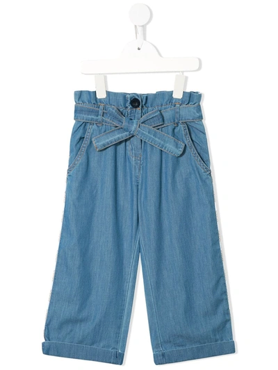 Aigner Kids' Culotte Denim Jeans In Blue