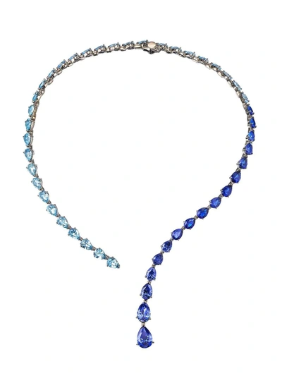Anabela Chan Aqua Nova' Gemstone Necklace In Blue