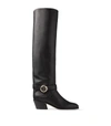 JIMMY CHOO BECA 45 LEATHER BOOTS,15832690