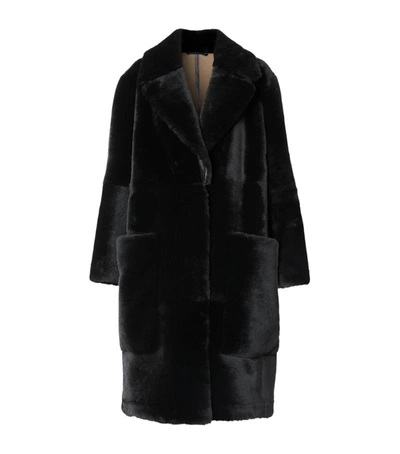 Burberry Shearling Overcoat