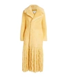 BOTTEGA VENETA FRINGED SHEARLING TWO-TONE COAT,15987695