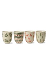 TAG JOYFUL SET OF 4 TEA CUPS,G90715