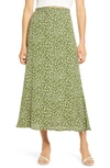 Reformation Bea Midi Skirt In Moiret