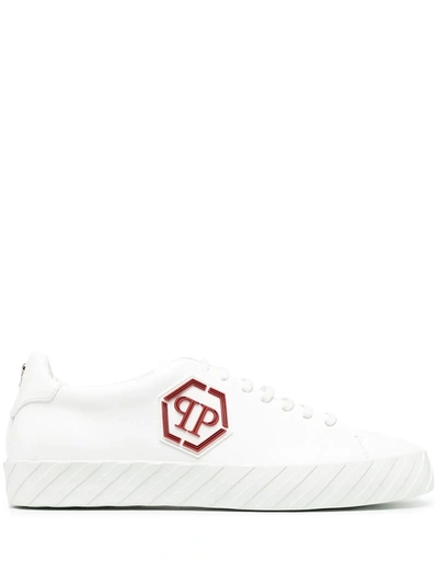 Philipp Plein Hexagon Low-top Sneakers In White