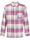 JOHN ELLIOTT CHECK BUTTON-DOWN SHIRT