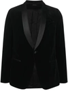 Z ZEGNA SATIN-TRIMMED VELVET DINNER JACKET