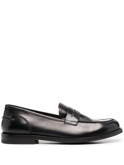 Alberto Fasciani Penny Slip-on Loafers In Black