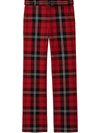 MARC JACOBS CHECK STRAIGHT-LEG TROUSERS