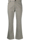 ALTEA GINGHAM CHECK CROPPED TROUSERS