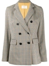 ALTEA CHECKED DOUBLE-BREASTED BLAZER