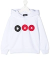 DSQUARED2 TEEN LOGO PATCH HOODIE