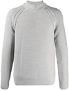 C.P. COMPANY KNITTED JUMPER WITH CHUNKY SEAM DETAIL