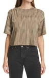 Cotton Citizen Tokyo Crop Tee In Ash Drip