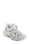 Balenciaga Track.2 Low-top Sneakers In White/ Light Blue