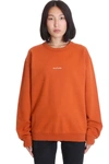 ACNE STUDIOS FIERRA STAMP SWEATSHIRT IN ORANGE COTTON,11583534