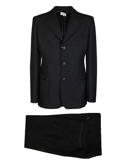 Maison Margiela Black Wool-merino Blend Two-piece Suit