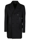 TOM FORD BLACK CASHMERE-WOOL BLEND COAT,11583340