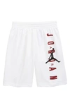 Jordan Kids' Vert Mesh Athletic Shorts In White