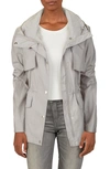 Cole Haan Water Repellent Hooded Parka In Pearl Gray