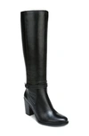 Naturalizer Waylon Tall Boot In Black Textured Synthetic