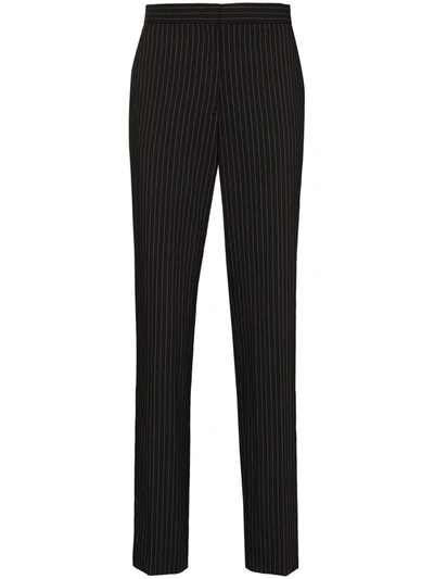 Jil Sander X Browns 50 Pinstriped Straight-leg Trousers In Black