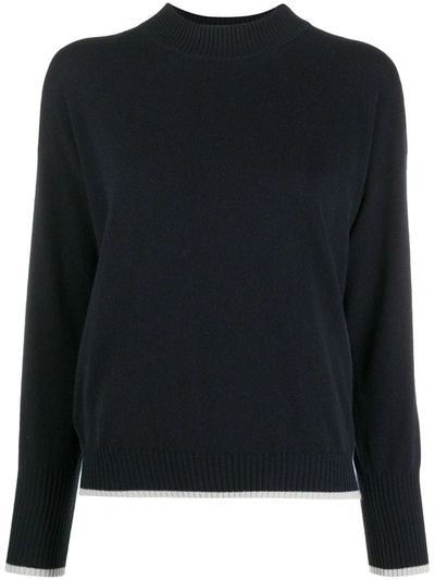 Lorena Antoniazzi Round Neck Jumper In Black