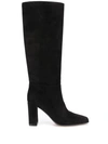 Gianvito Rossi Slouch 85 Knee-high Suede Boots In Nero