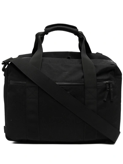 Filson Logo Patch Two Handles Backpack In Black