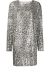 IN THE MOOD FOR LOVE ALEXANDRA LEOPARD-SEQUIN DRESS