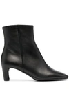 DEL CARLO ZIPPED ANKLE BOOTS