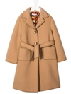 DOLCE & GABBANA BELTED SINGLE-BREASTED COAT
