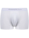 ERMENEGILDO ZEGNA LOGO-WAIST COTTON BOXER SHORTS